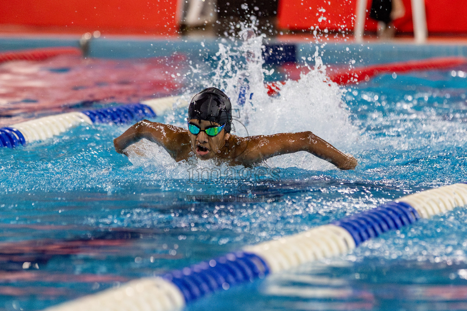 Day 2 of National Swimming Competition 2024 held in Hulhumale', Maldives on Saturday, 14th December 2024. Photos: Hassan Simah / images.mv