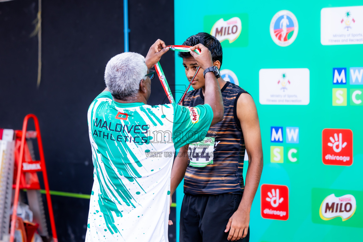 Day 3 of 12th Milo Association Championships was held in Ekuveni Track at Male', Maldives on Saturday, 26th April 2025. Photos: Nausham Waheed  / images.mv