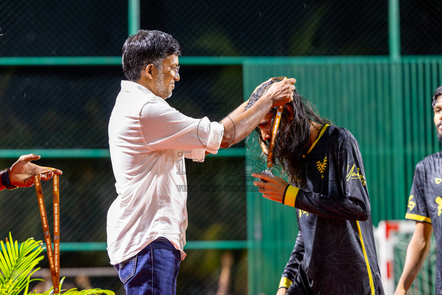 JJ Sports Club vs RDL in Finals of BG Futsal Challenge 2024 was held on Thursday , 4th April 2024, in Male', Maldives Photos: Ismail Thoriq / images.mv