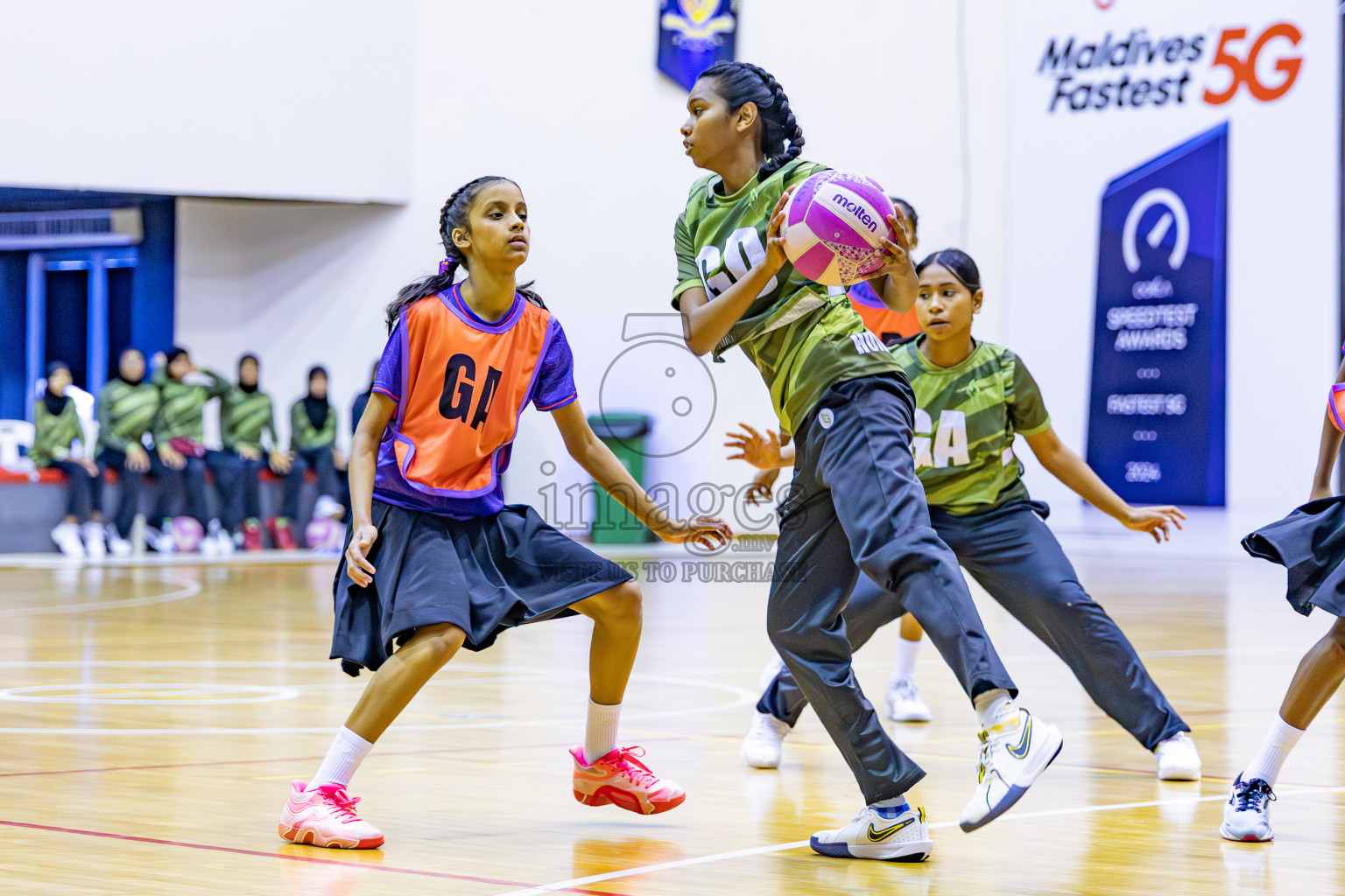 Finals of 26th Inter-School Netball Tournament 2025 was held in Social Center Indoor Hall on Saturday, 8th November 2025. Photos: Areef Adam / images.mv