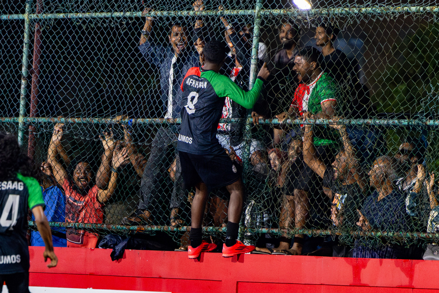L Isdhoo VS L Maabaidhoo in Atoll Round Semi-Final on Day 22 of Golden Futsal Challenge 2025 was held on Sunday , 26th January 2025, in Hulhumale', Maldives. Photos: Nausham Waheed / images.mv