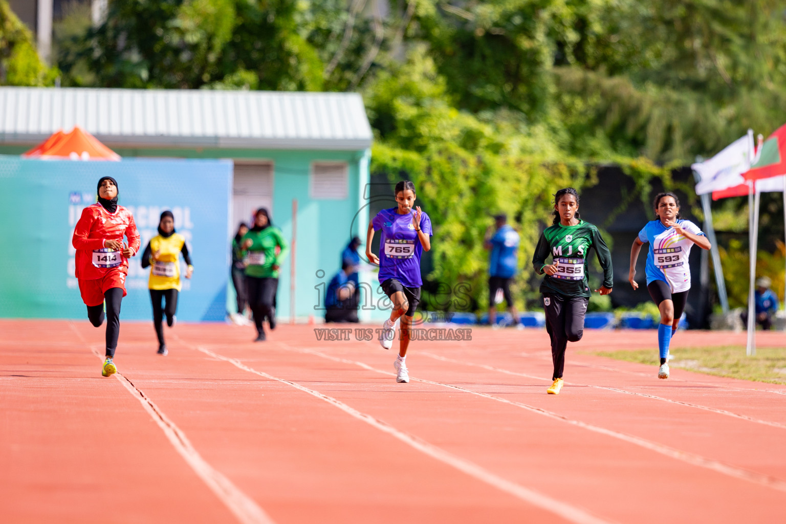 Day 3 of MWSC Interschool Athletics Championships 2024 held in Hulhumale Running Track, Hulhumale, Maldives on Monday, 11th November 2024. 
Photos by: Hassan Simah / Images.mv