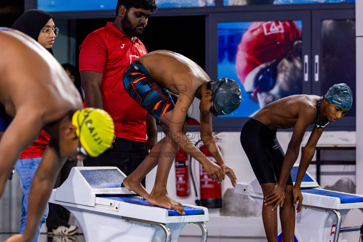 Day 3 of National Swimming Competition 2024 held in Hulhumale', Maldives on Sunday, 15th December 2024. Photos: Nausham Waheed/ images.mv