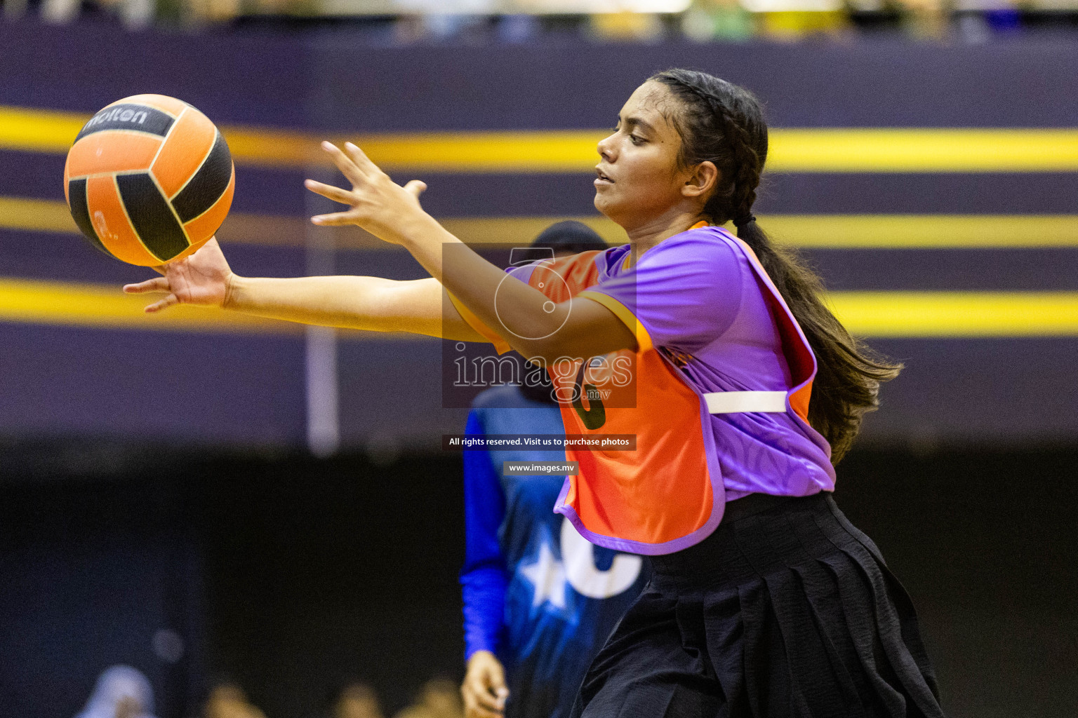 Day3 of 24th Interschool Netball Tournament 2023 was held in Social Center, Male', Maldives on 29th October 2023. Photos: Nausham Waheed, Mohamed Mahfooz Moosa / images.mv