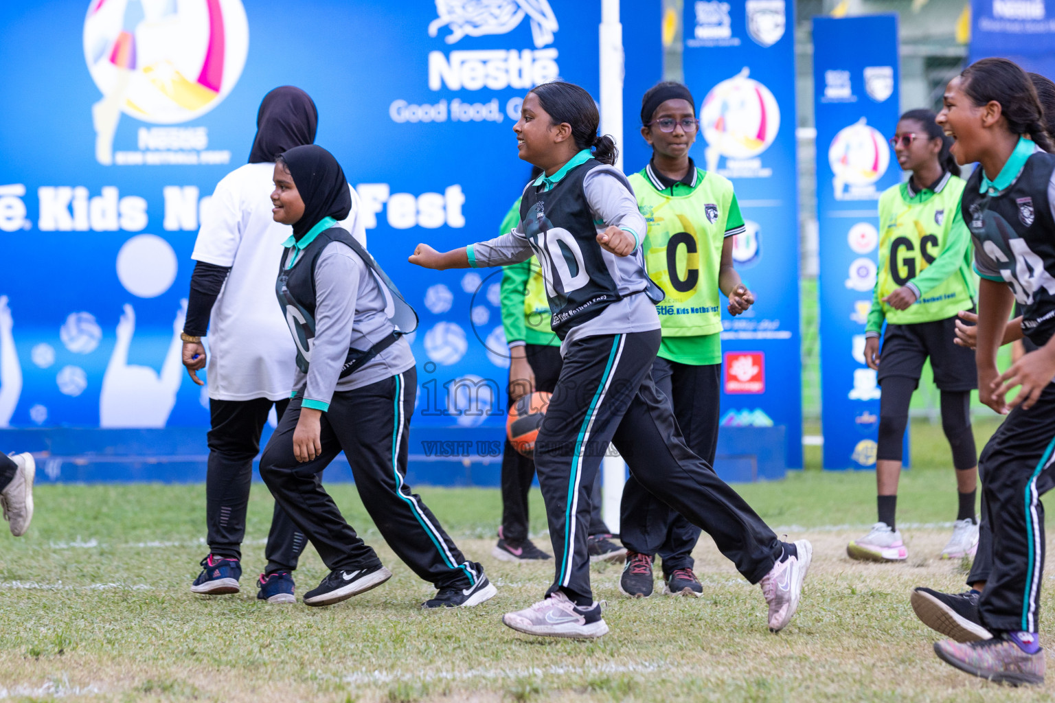 Day 3 of Nestle' Kids Netball Fiesta 2023 held in Henveyru Stadium, Male', Maldives on Saturday, 2nd December 2023. Photos by Nausham Waheed / Images.mv