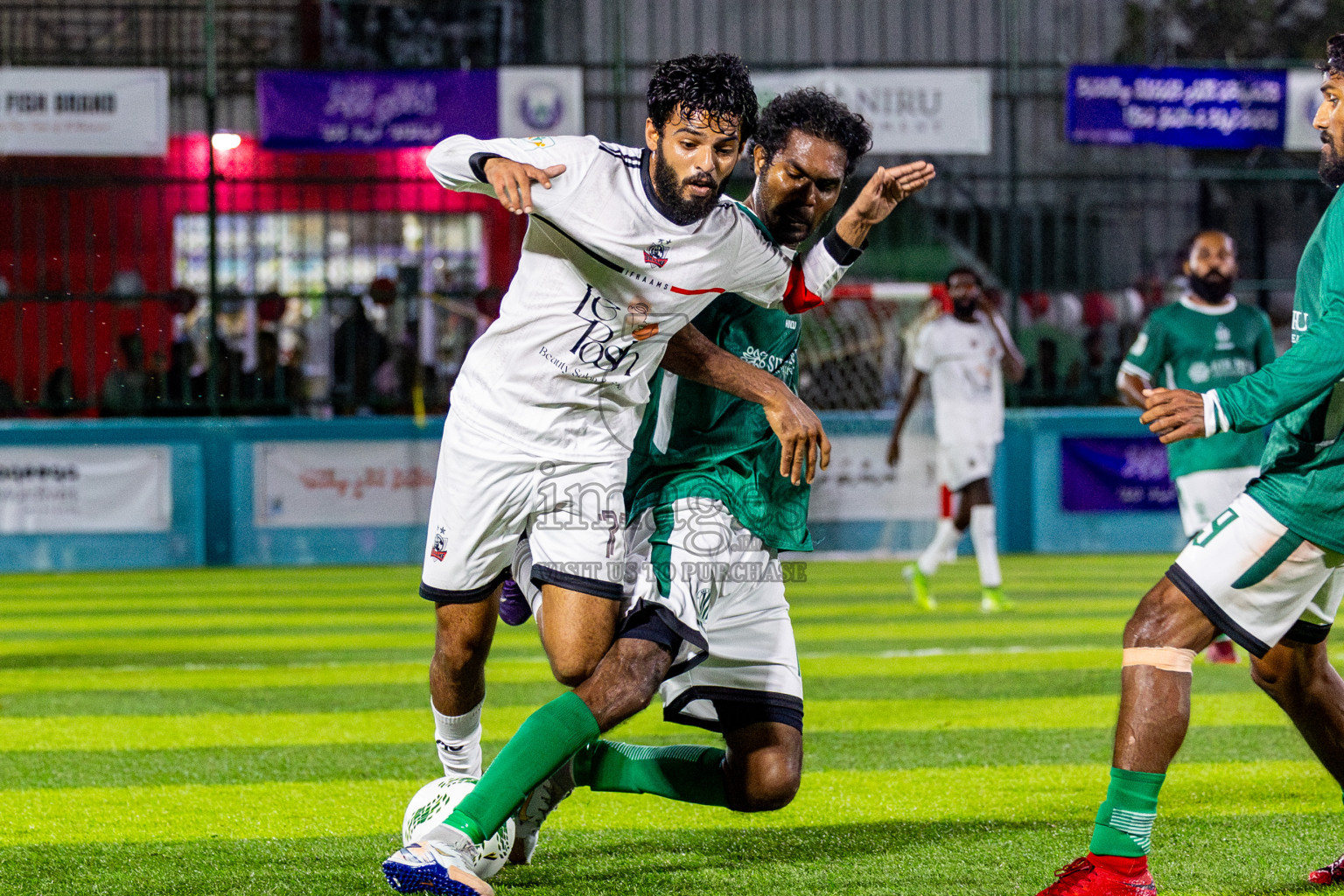 Ifhaams vs Dee Cee Jay SC in Final of Laamehi Dhiggaru Ekuveri Futsal Challenge 2025 was held on Tuesday, 29th July 2025, at Dhiggaru Futsal Ground, Dhiggaru, Maldives Photos: Nausham Waheed  / images.mv