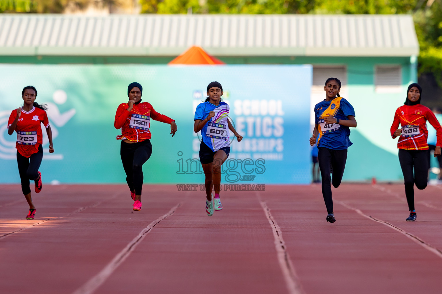 Day 4 of MWSC Interschool Athletics Championships 2024 held in Hulhumale Running Track, Hulhumale, Maldives on Tuesday, 12th November 2024. Photos by: Nausham Waheed / Images.mv