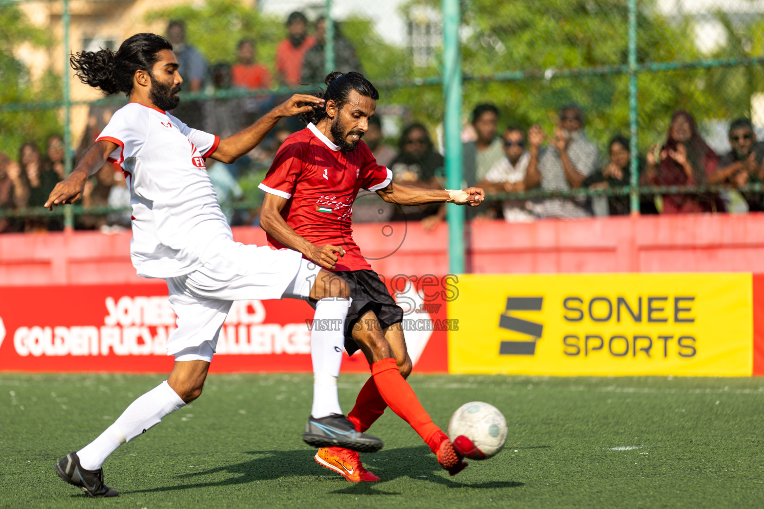 K. Huraa vs K. Himmafushi in Day 19 of Golden Futsal Challenge 2024 was held on Friday, 2nd February 2024 in Hulhumale', Maldives 
Photos: Hassan Simah / images.mv