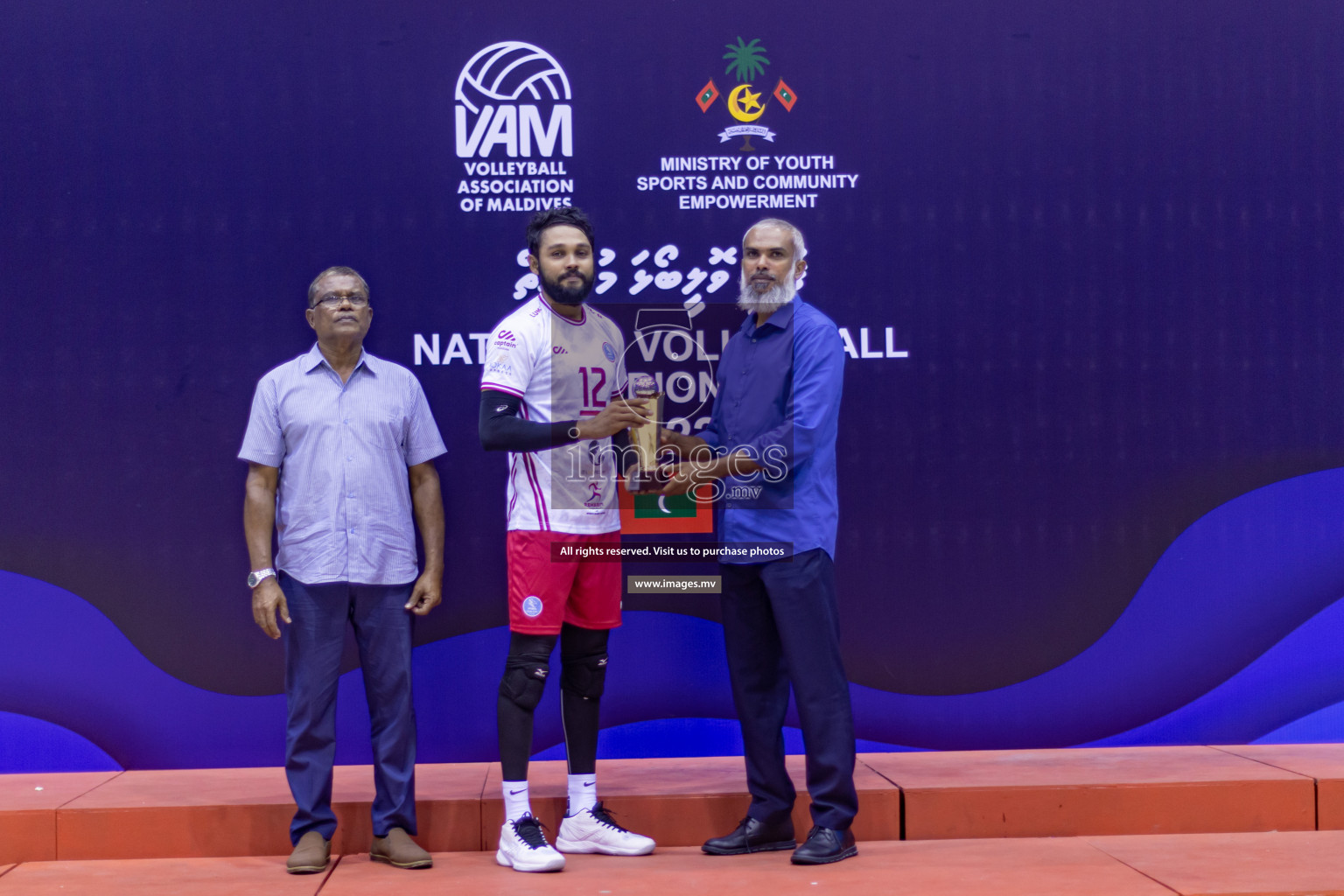 Sports Club City vs Dhivehi Sifainge Club in the Finals of National Volleyball Tournament 2022 on Thursday, 07th July 2022, held in Social Center, Male', Maldives