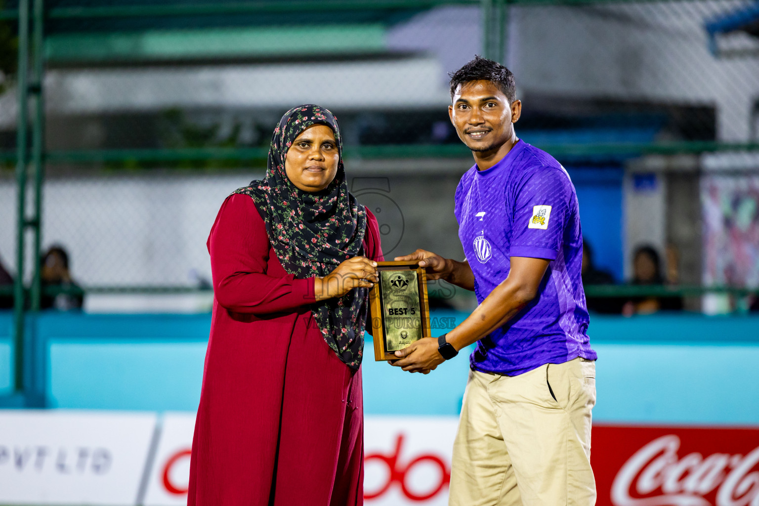 Dee Ess Kay vs Kovigoani in Final of Laamehi Dhiggaru Ekuveri Futsal Challenge 2024 was held on Wednesday, 31st July 2024, at Dhiggaru Futsal Ground, Dhiggaru, Maldives Photos: Nausham Waheed / images.mv