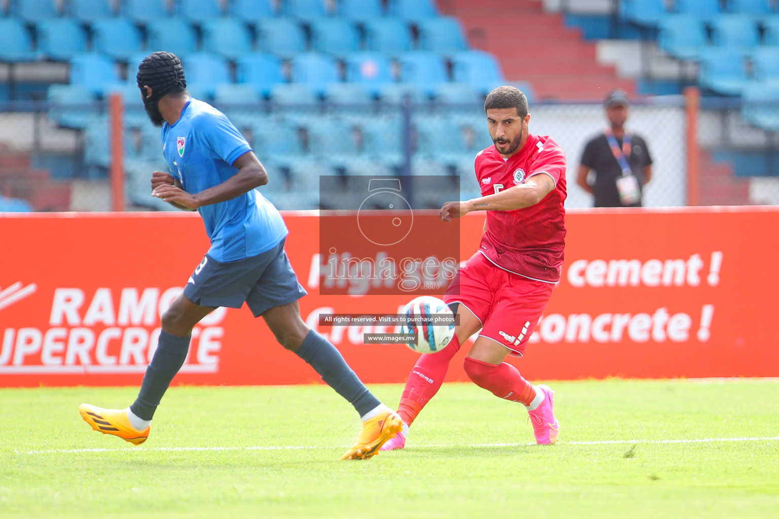 Lebanon vs Maldives in SAFF Championship 2023 held in Sree Kanteerava Stadium, Bengaluru, India, on Tuesday, 28th June 2023. Photos: Nausham Waheed, Hassan Simah / images.mv