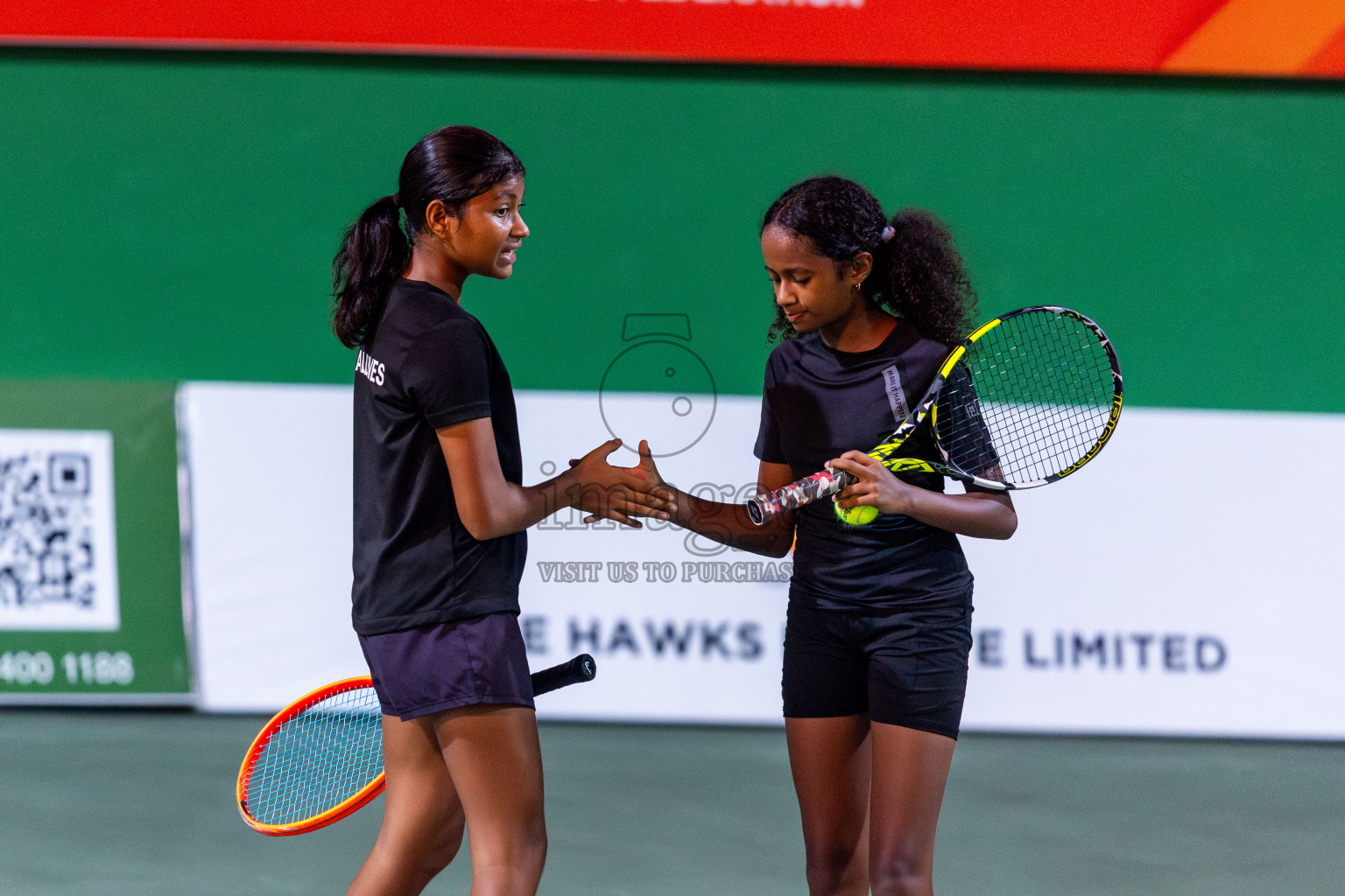 Day 2 of ATF Maldives Junior Open Tennis was held in Male' Tennis Court, Male', Maldives on Tuesday, 10th December 2024. Photos: Nausham Waheed / images.mv