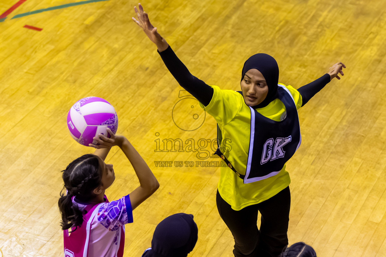 KYRC vs N Sports A in Day 5 of 24th Milo Netball Association Championship held in Social Center at Male', Maldives on Friday, 5th September 2025. Photos: Nausham Waheed / images.mv