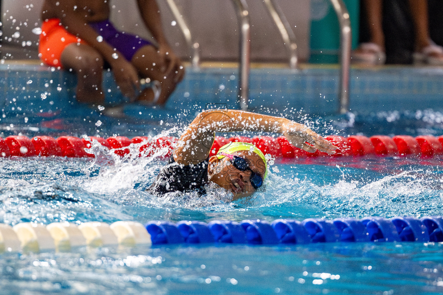 Day 6 of National Swimming Competition 2024 held in Hulhumale', Maldives on Wednesday, 18th December 2024. 
Photos: Hassan Simah / images.mv