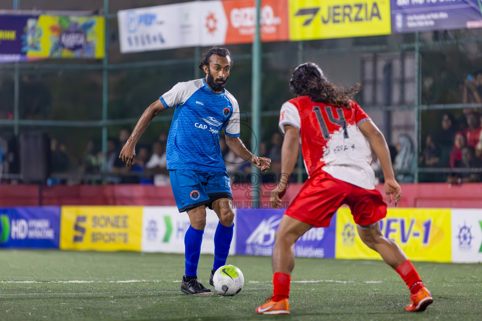 M Mulak vs M Naalaafshi on Day 34 of Golden Futsal Challenge 2024 was held on Monday, 19th February 2024, in Hulhumale', Maldives
Photos: Ismail Thoriq / images.mv