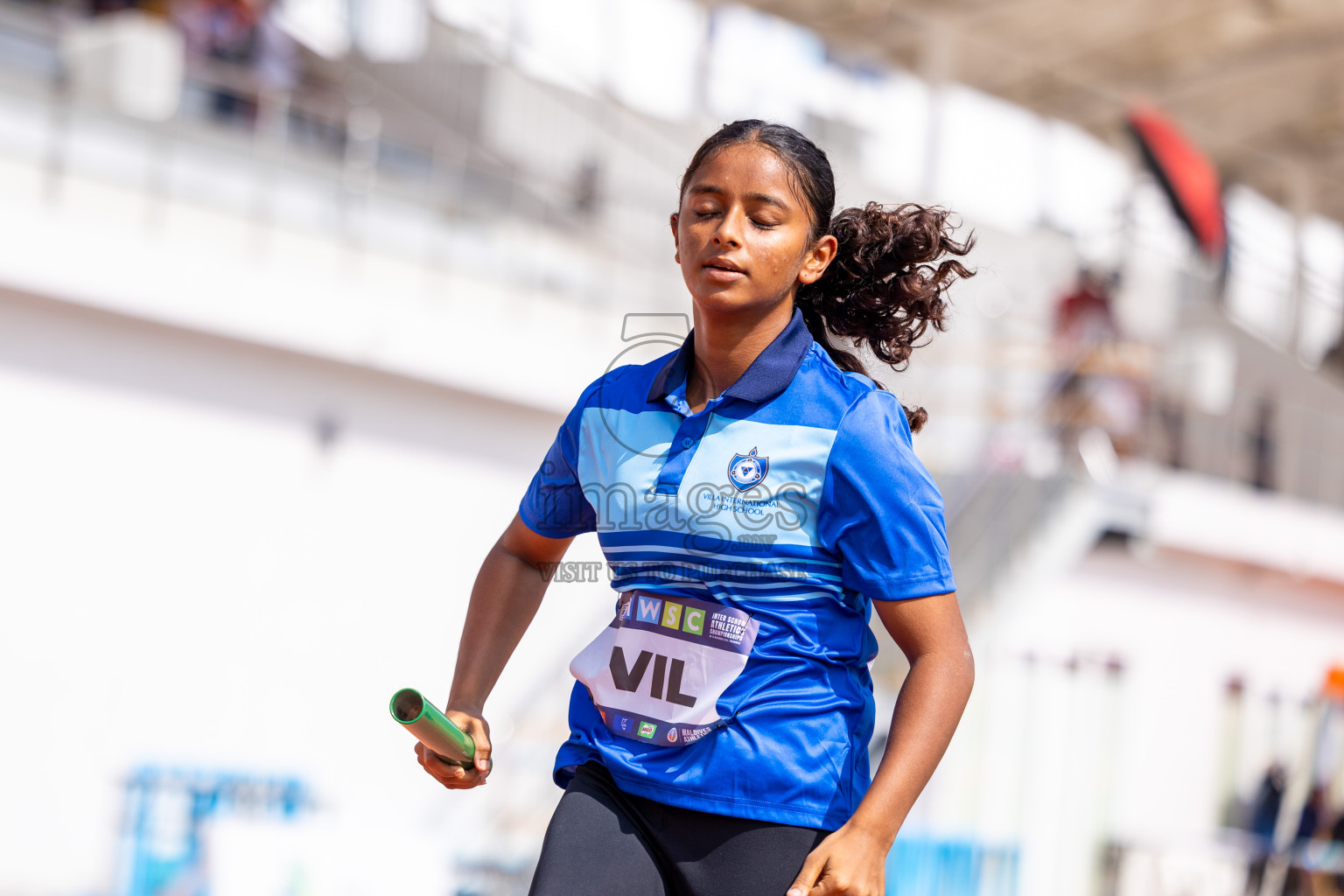 Day 6 of MWSC Interschool Athletics Championships 2024 held in Hulhumale Running Track, Hulhumale, Maldives on Thursday, 14th November 2024. Photos by: Ismail Thoriq / Images.mv