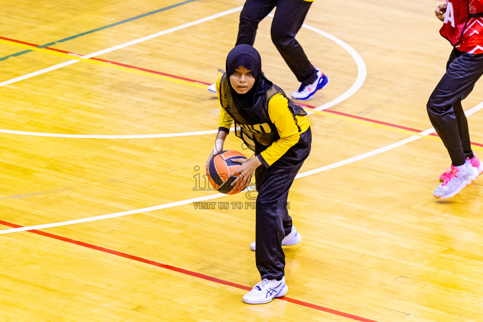 Day 12 of 25th Inter-School Netball Tournament was held in Social Center at Male', Maldives on Thursday, 22nd August 2024. Photos: Nausham Waheed / images.mv