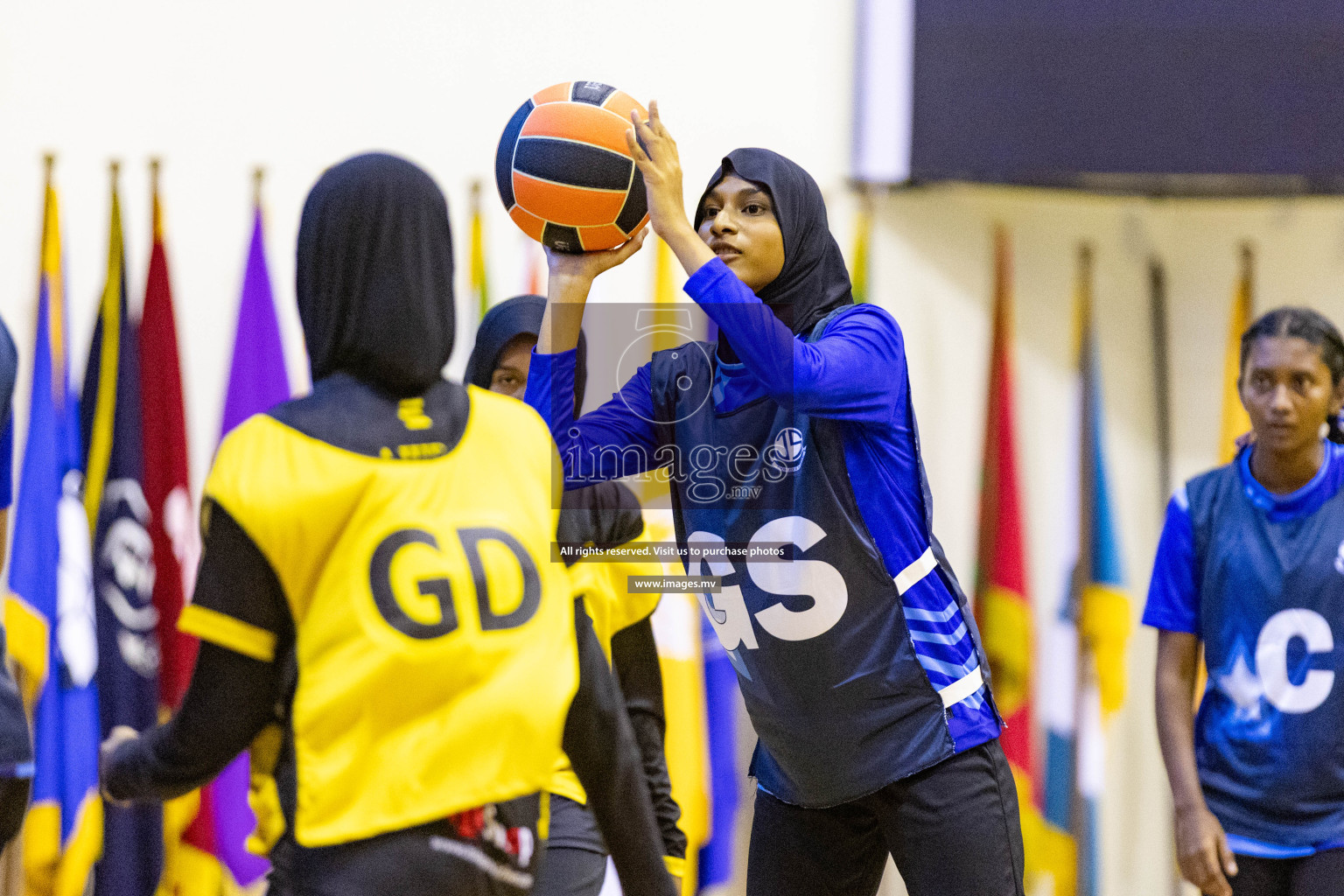 24th Interschool Netball Tournament 2023 was held in Social Center, Male', Maldives on 27th October 2023. Photos: Nausham Waheed / images.mv