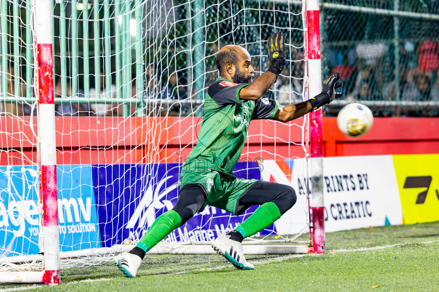 M Dhiggaru vs M Mulak in Meemu Atoll Finals in Day 25 of Golden Futsal Challenge 2025 was held on Wednesday , 28th January 2025, in Hulhumale', Maldives. Photos: Nausham Waheed / images.mv