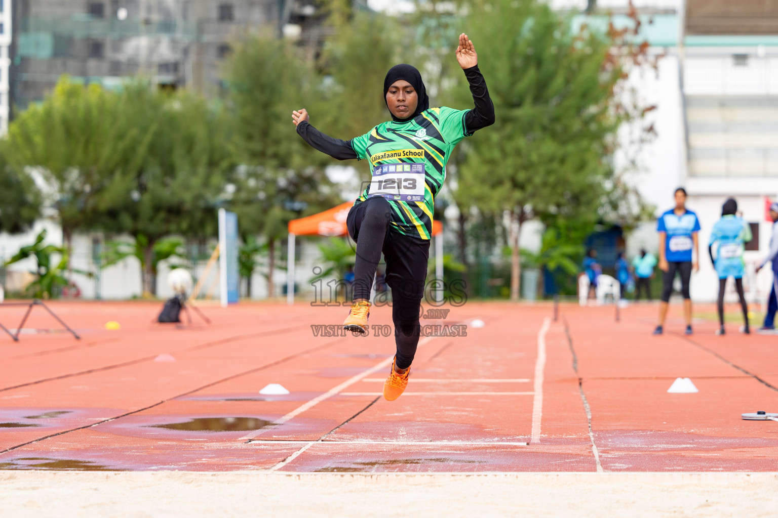 Day 2 of MWSC Interschool Athletics Championships 2024 held in Hulhumale Running Track, Hulhumale, Maldives on Sunday, 10th November 2024. 
Photos by:  Hassan Simah / Images.mv