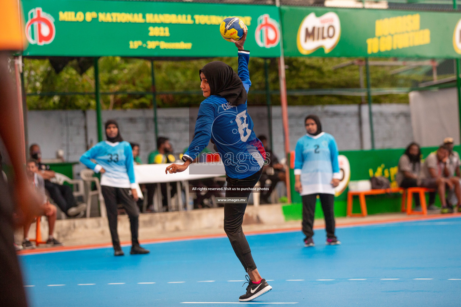 Milo 8th National Handball Tournament Day3, 17th December 2021, at Handball Ground, Male', Maldives. Photos by Shuu Abdul Sattar