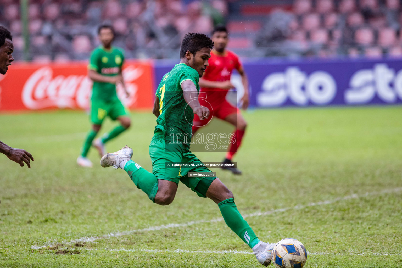 Maziya vs Da Grande in the Dhivehi Premier League 2022 on 22nd July 2022, held in National Football Stadium, Male', Maldives Photos: Nausham waheed / Images.mv
