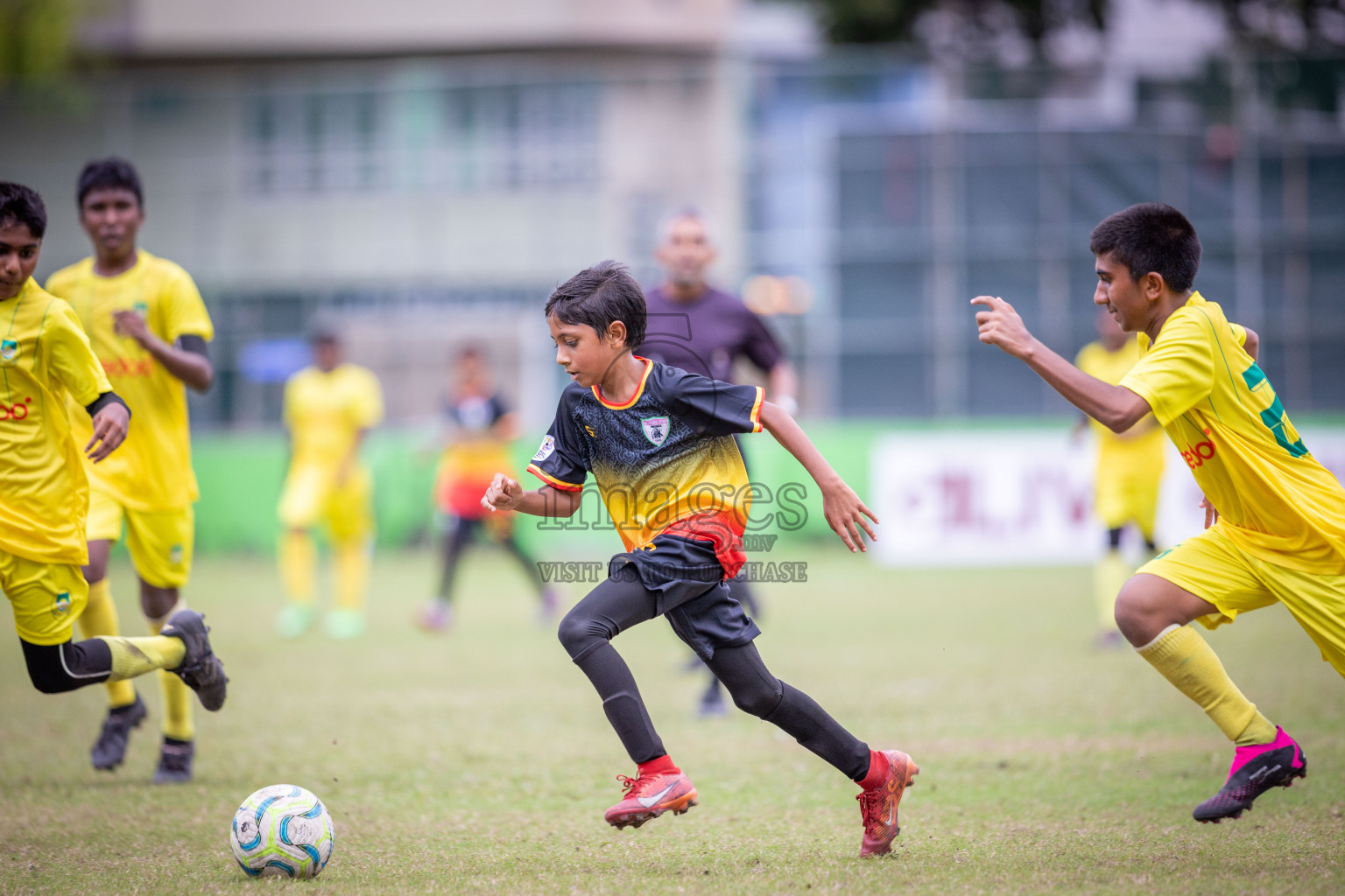 Eagles vs Maziya (U12) in Dhivehi Youth League 2024 - Day 2. Matches held at Henveiru Stadium on 22nd November 2024 , Friday. Photos: Shuu Abdul Sattar/ Images.mv