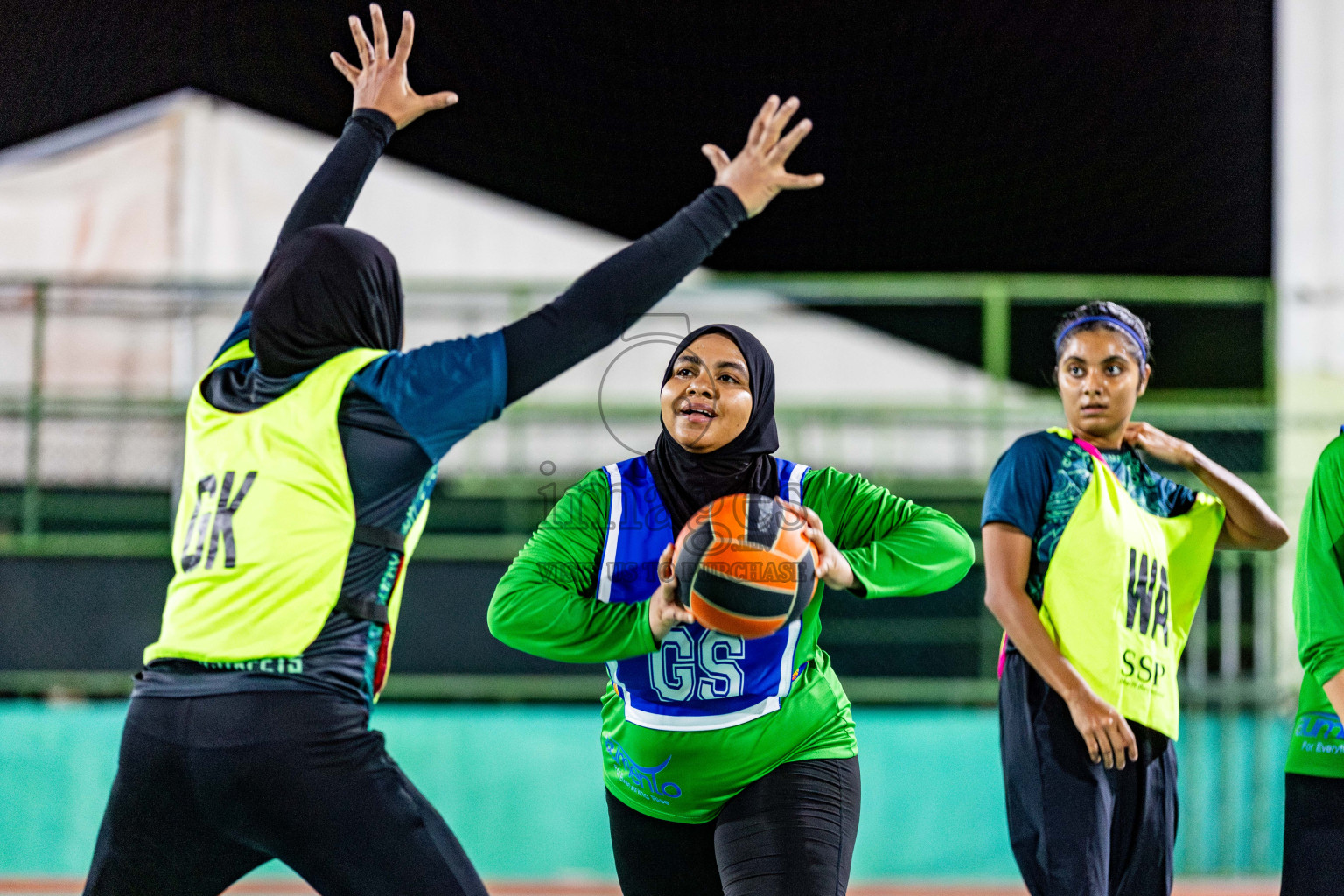 Day 1 of 23rd Netball Association Championship was held in Ekuveni Netball Court at Male', Maldives on Thursday, 27th April 2024. Photos: Nausham Waheed / images.mv