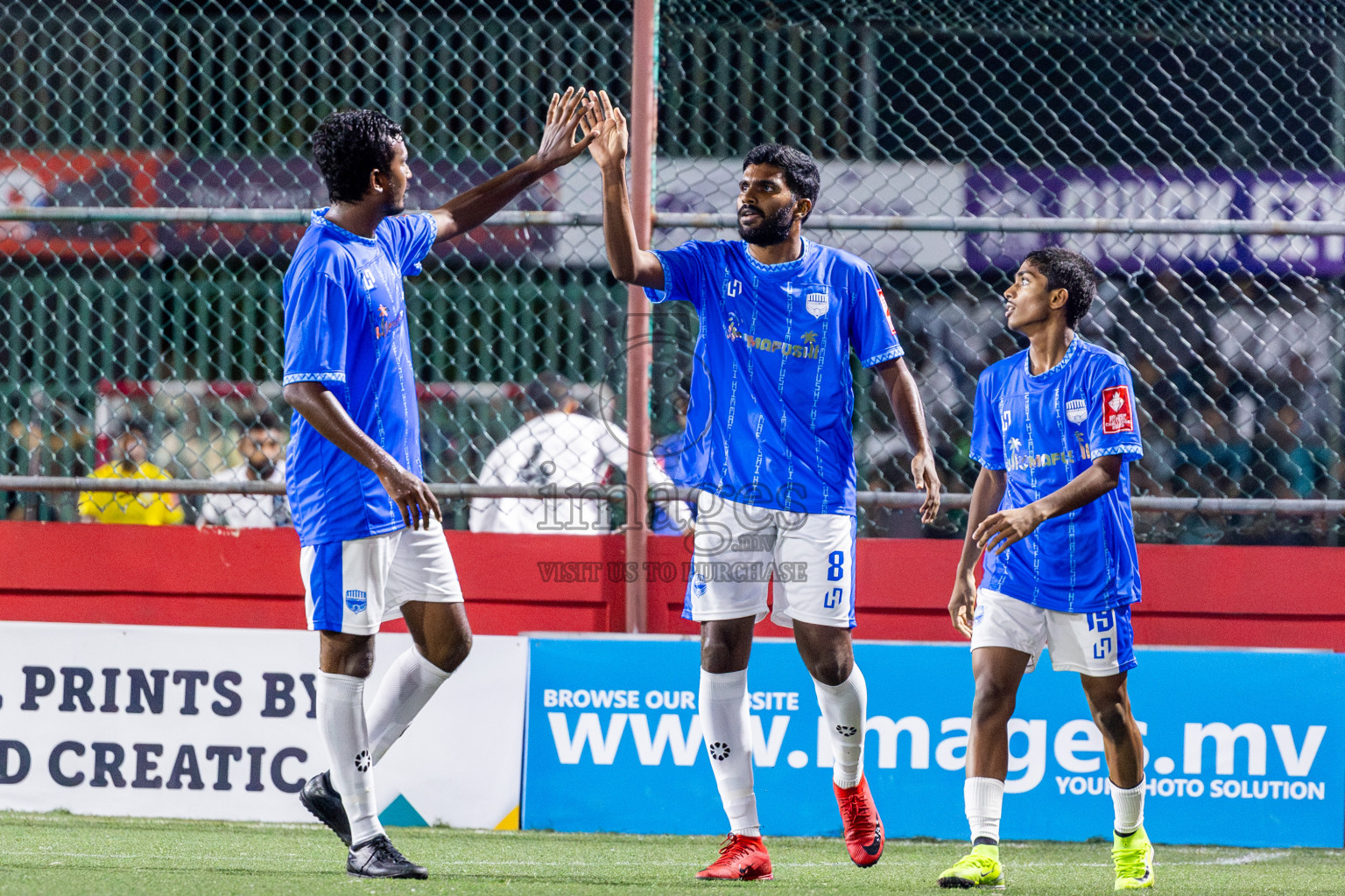 K Himmafushi vs K Maafushi on Day 18 of Golden Futsal Challenge 2025 was held on Thursday, 23rd January 2025, in Hulhumale', Maldives. Photos: Nausham Waheed / images.mv