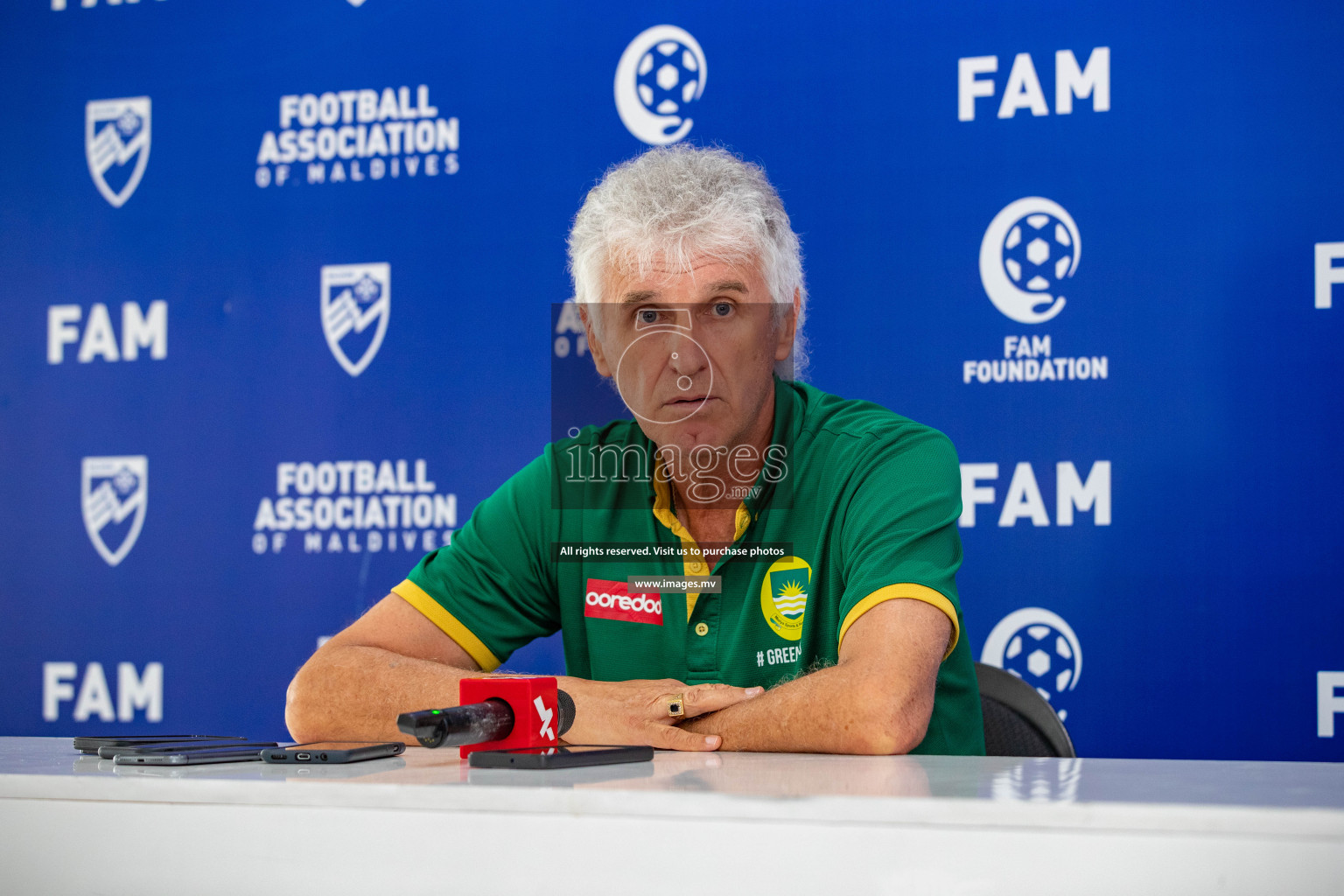 Charity Shield 2023 Pre Match Press Conference held in National Football Stadium, Male', Maldives Photos: Nausham Waheed / Images.mv