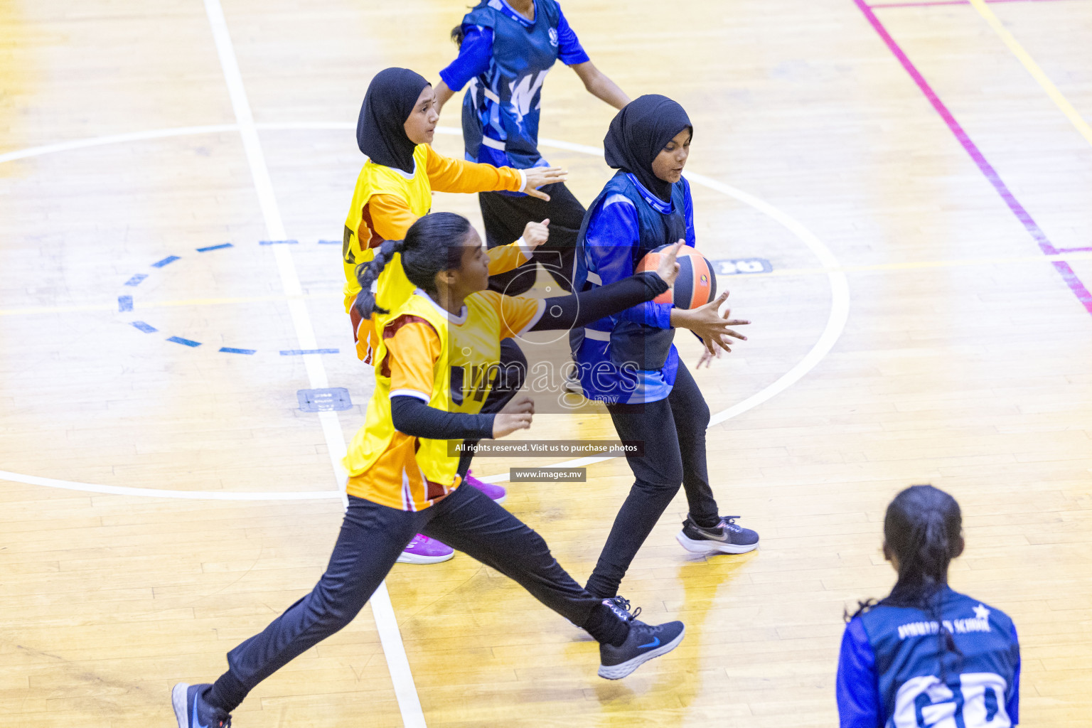 Day4 of 24th Interschool Netball Tournament 2023 was held in Social Center, Male', Maldives on 30th October 2023. Photos: Nausham Waheed / images.mv