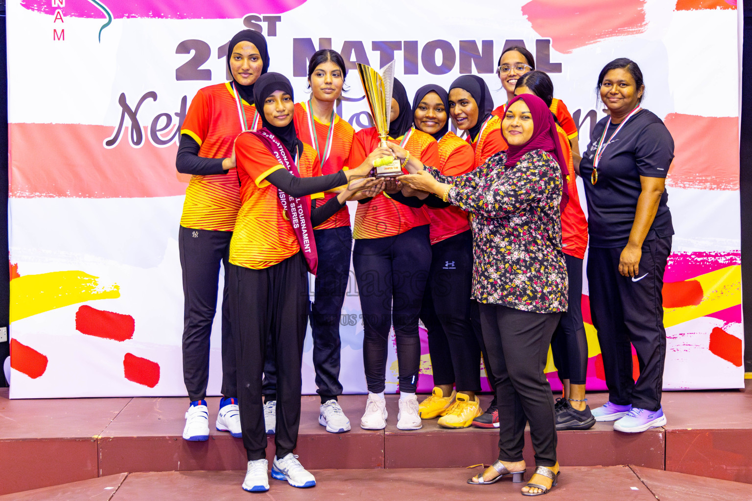 Sports Club Skylark vs Youth United Sports Club in Final of 21st National Netball Tournament was held in Social Canter at Male', Maldives on Monday, 13th May 2024. Photos: Nausham Waheed / images.mv