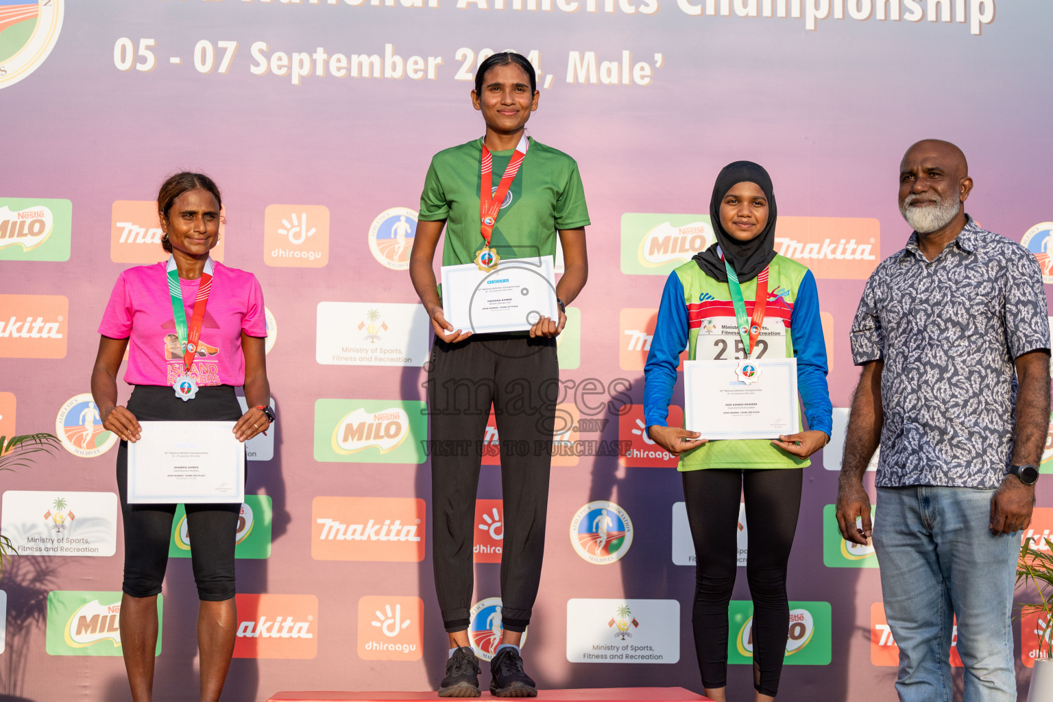 Day 2 of 33rd National Athletics Championship was held in Ekuveni Track at Male', Maldives on Friday, 6th September 2024.
Photos: Ismail Thoriq  / images.mv