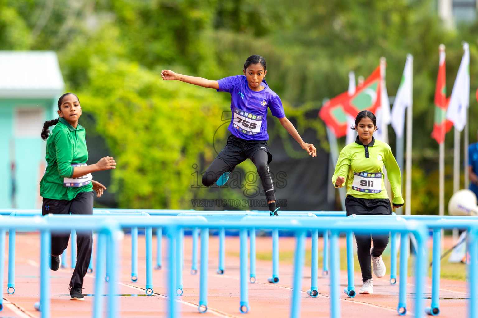 Day 2 of MWSC Interschool Athletics Championships 2024 held in Hulhumale Running Track, Hulhumale, Maldives on Sunday, 10th November 2024.
Photos by: Ismail Thoriq / Images.mv