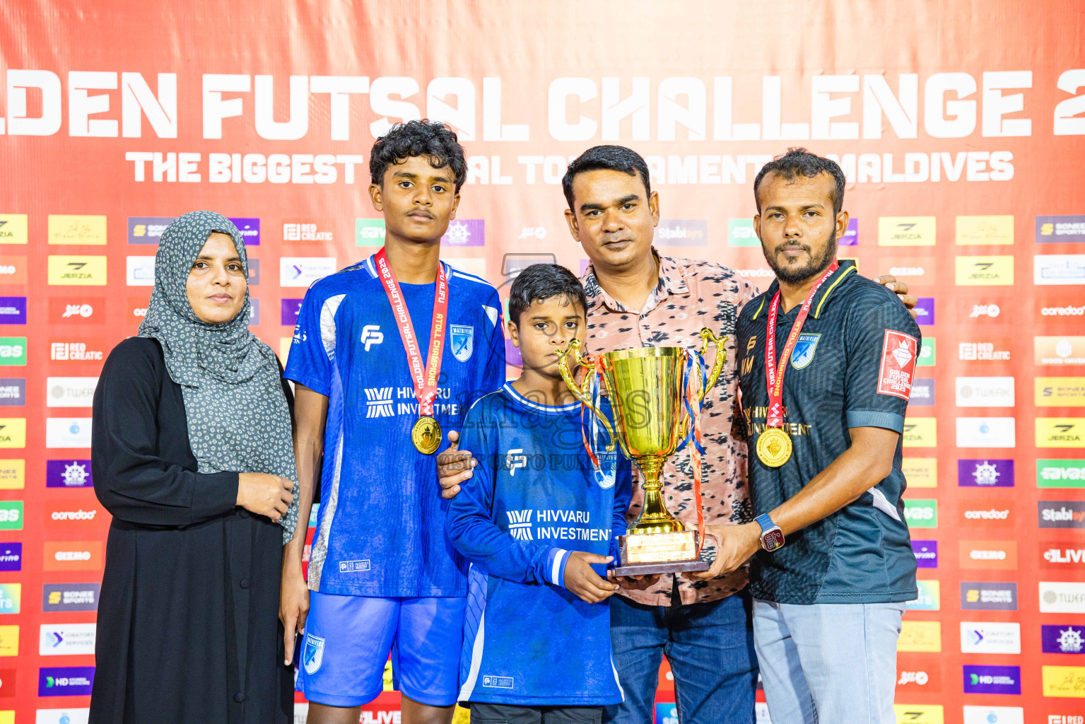 AA. Mathiveri VS AA. Thoddoo in Atoll Round Final on Day 20 of Golden Futsal Challenge 2025 was held on Thursday, 23rd January 2025, in Hulhumale', Maldives. Photos: Abdulla Abeed / images.mv