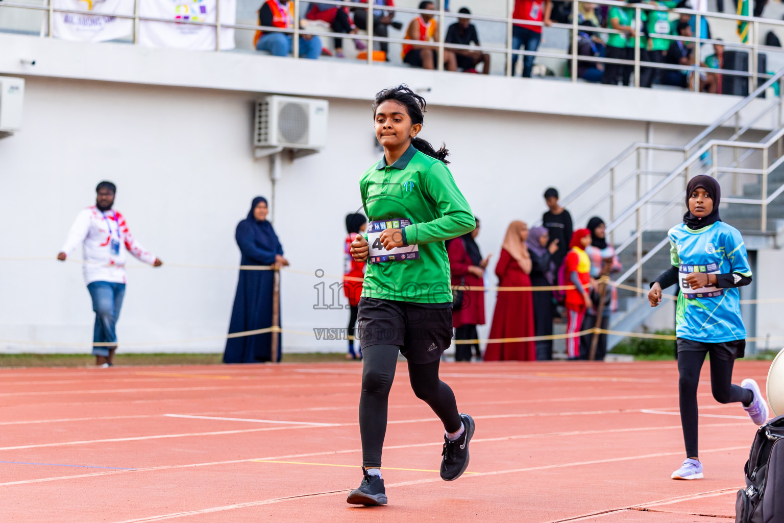 Day 3 of MWSC Interschool Athletics Championships 2024 held in Hulhumale Running Track, Hulhumale, Maldives on Monday, 11th November 2024. Photos by:  Nausham Waheed / Images.mv