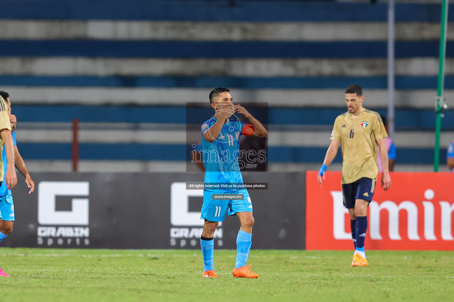 India vs Kuwait in SAFF Championship 2023 held in Sree Kanteerava Stadium, Bengaluru, India, on Tuesday, 27th June 2023. Photos: Nausham Waheed, Hassan Simah / images.mv