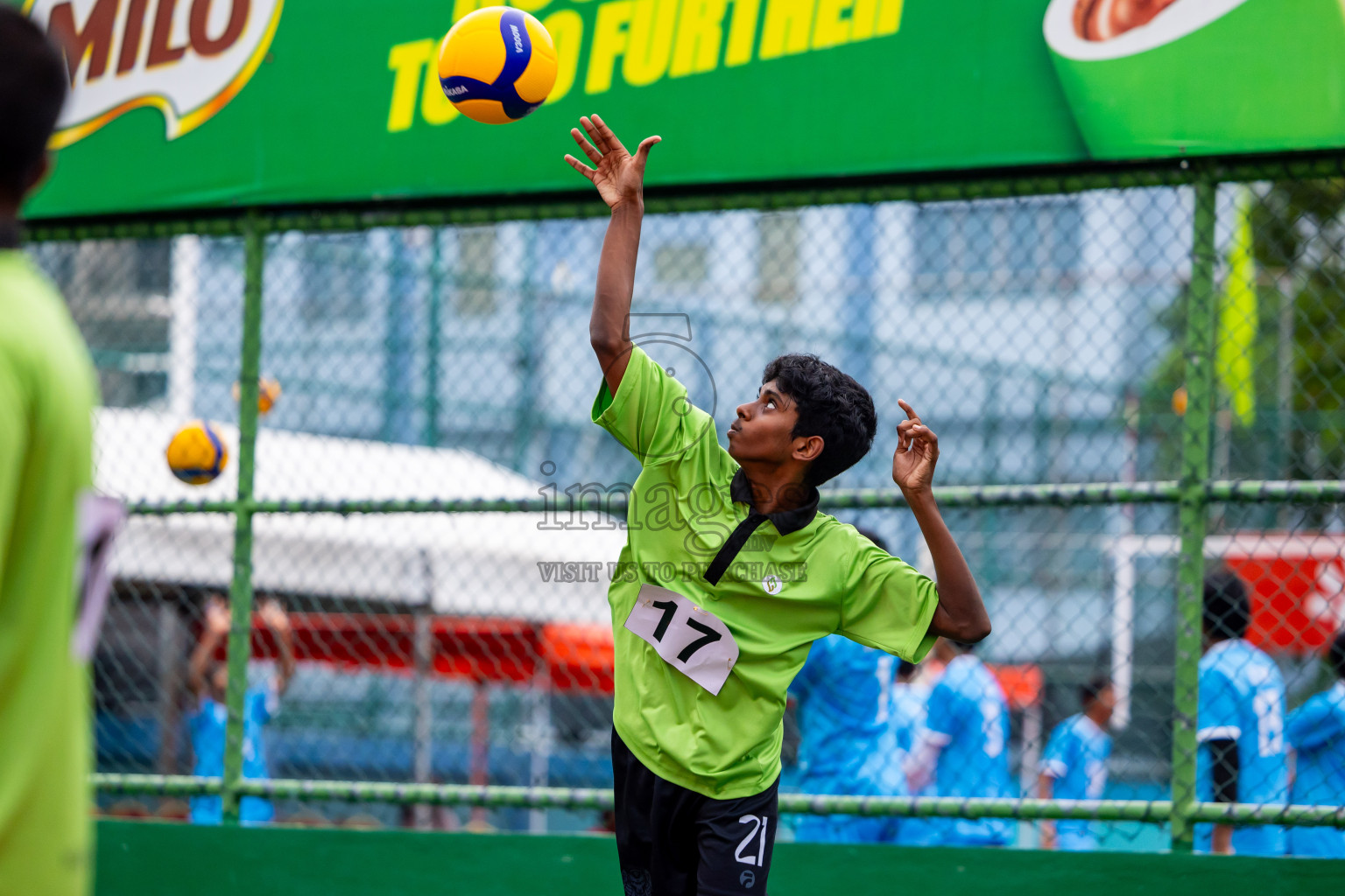 Day 2 of Interschool Volleyball Tournament 2024 was held in Ekuveni Volleyball Court at Male', Maldives on Sunday, 24th November 2024. Photos: Nausham Waheed / images.mv