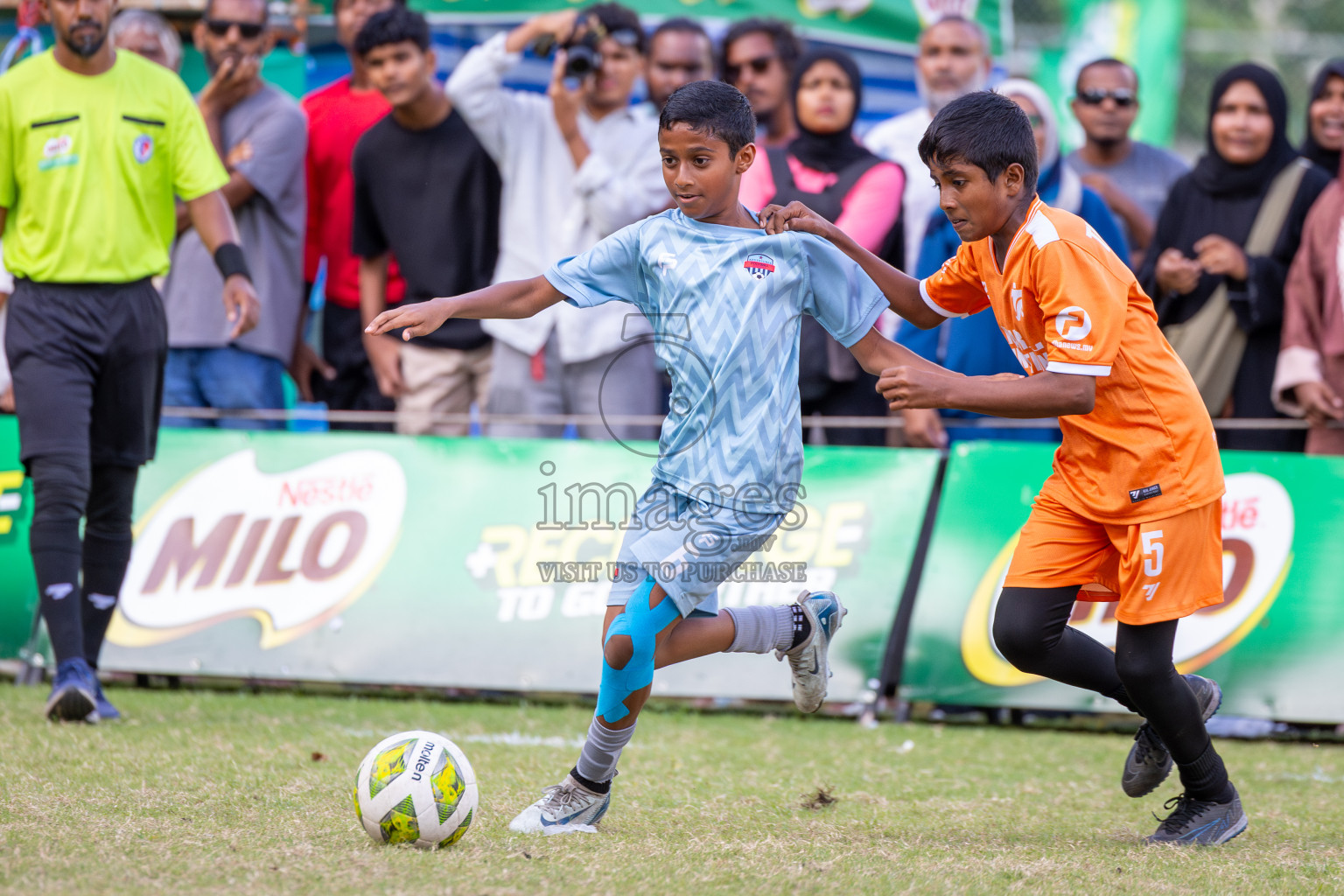 Day 3 of MILO Academy Championship 2025 (U-12) was held at Henveiru Stadium in Male', Maldives on Saturday, 3rd May 2025. Photos: Ismail Thoriq / images.mv