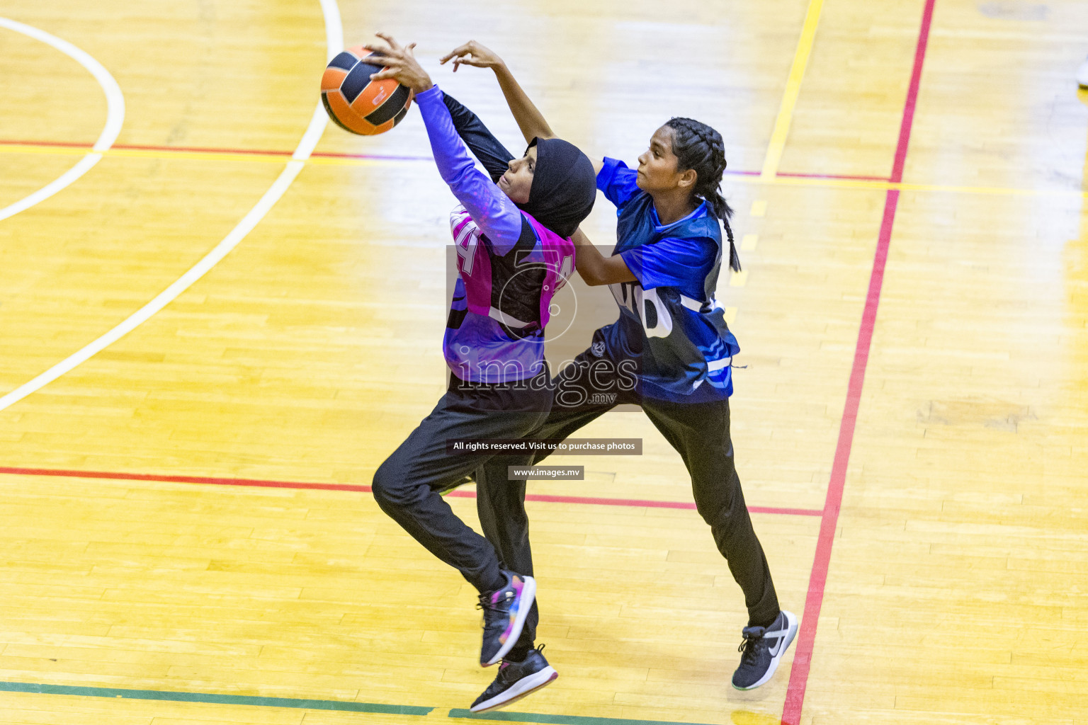 Day3 of 24th Interschool Netball Tournament 2023 was held in Social Center, Male', Maldives on 29th October 2023. Photos: Nausham Waheed, Mohamed Mahfooz Moosa / images.mv