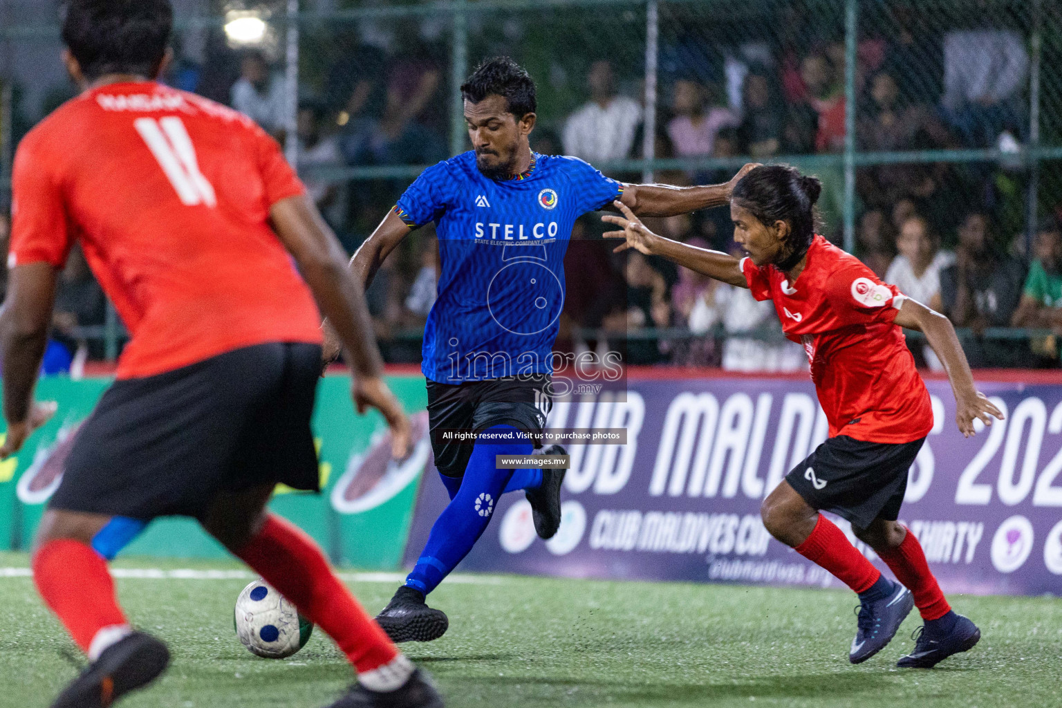 STELCO vs United BML in Quarter Final of Club Maldives Cup 2023 held in Hulhumale, Maldives, on Saturday, 12th August 2023Photos: Nausham Waheed