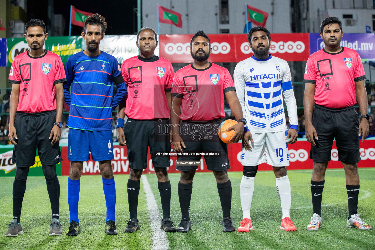 STO RC Vs Team Fenaka in the Quarter Finals of Club Maldives 2021 held in Hulhumale, Maldives on 13 December 2021. Photos: Shu Abdul Sattar / images.mv