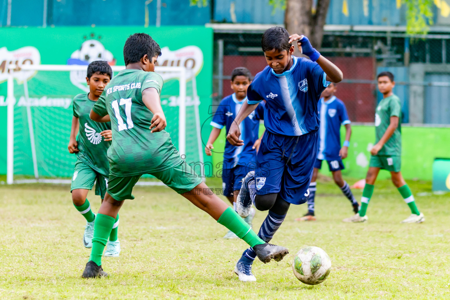 Day 1 of MILO Academy Championship 2024 - U12 was held at Henveiru Grounds in Male', Maldives on Sunday, 7th July 2024. Photos: Nausham Waheed / images.mv