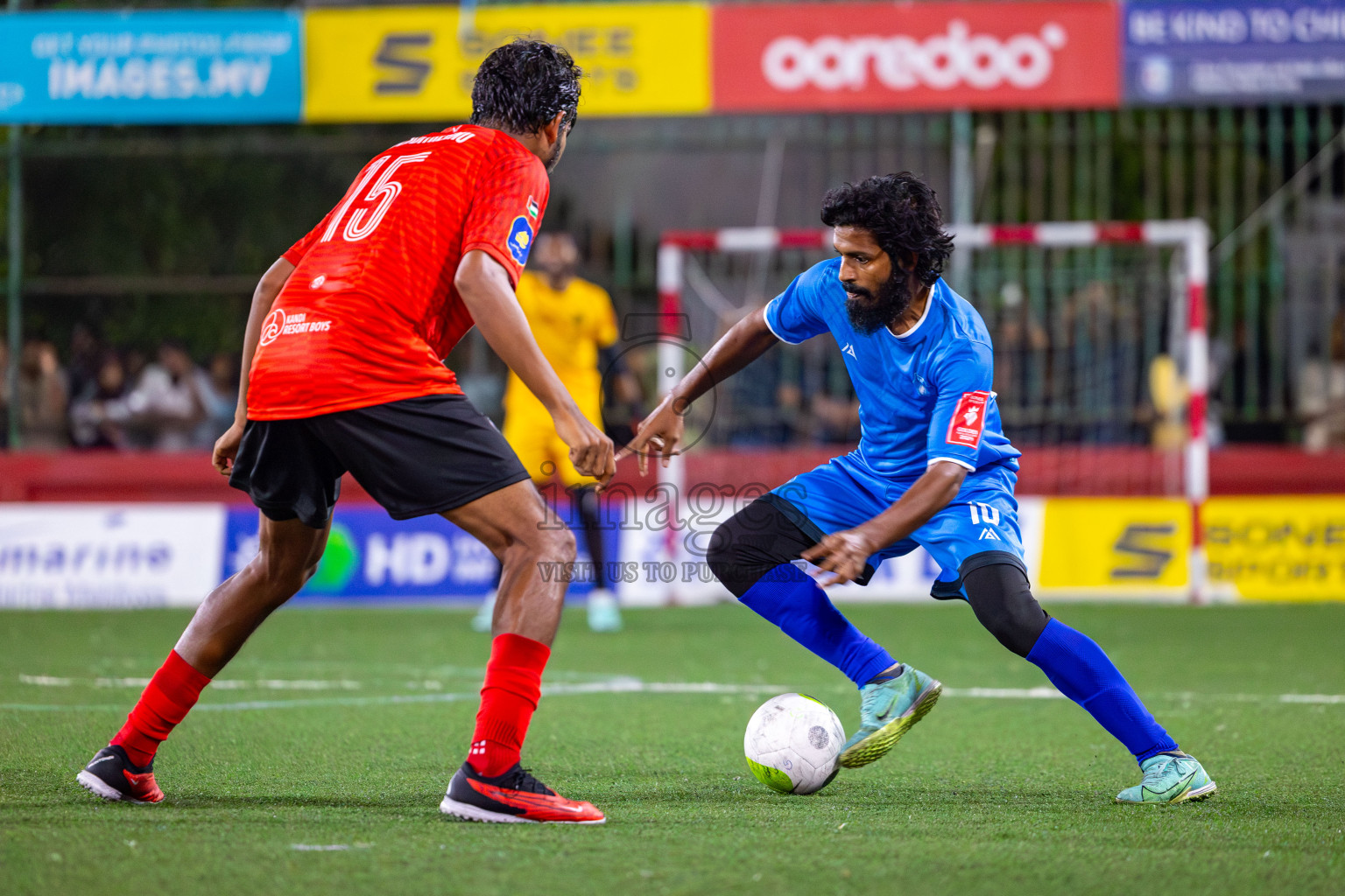 R Alifushi vs Sh Kanditheemu on Day 33 of Golden Futsal Challenge 2024, held on Sunday, 18th February 2024, in Hulhumale', Maldives Photos: Mohamed Mahfooz Moosa / images.mv