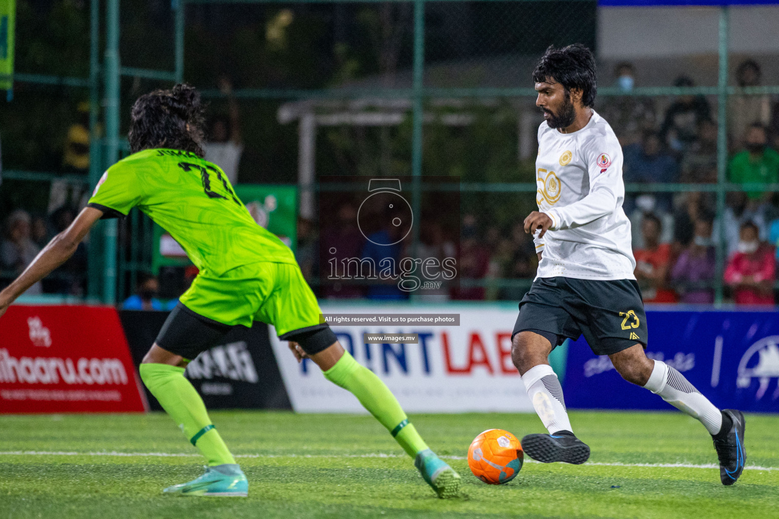 Team FSM Vs Prisons Club in the Semi Finals of Club Maldives 2021 held in Hulhumale, Maldives on 15 December 2021. Photos: Ismail Thoriq / images.mv