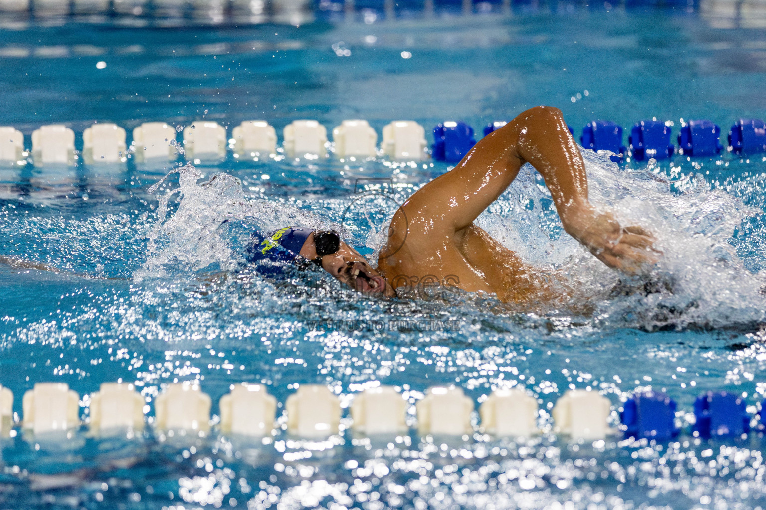 Day 2 of National Swimming Competition 2024 held in Hulhumale', Maldives on Saturday, 14th December 2024. Photos: Hassan Simah / images.mv