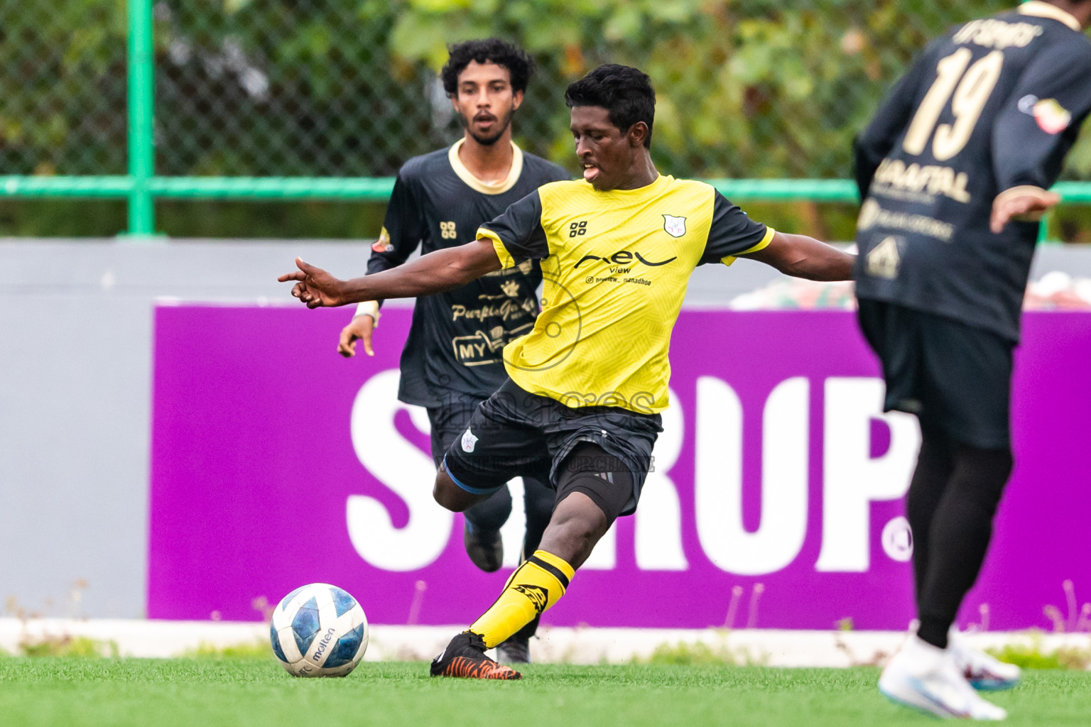 JT Sports vs Kanmathi Juniors from Final of Manadhoo Council Cup 2024 in N Manadhoo Maldives on Tuesday, 27th February 2023. Photos: Nausham Waheed / images.mv