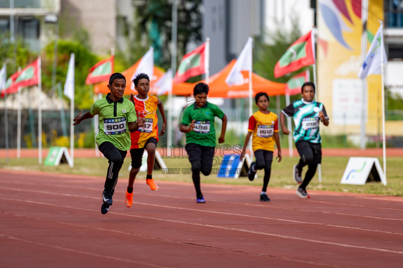 Day 2 of MWSC Interschool Athletics Championships 2024 held in Hulhumale Running Track, Hulhumale, Maldives on Sunday, 10th November 2024. 
Photos by: Hassan Simah / Images.mv