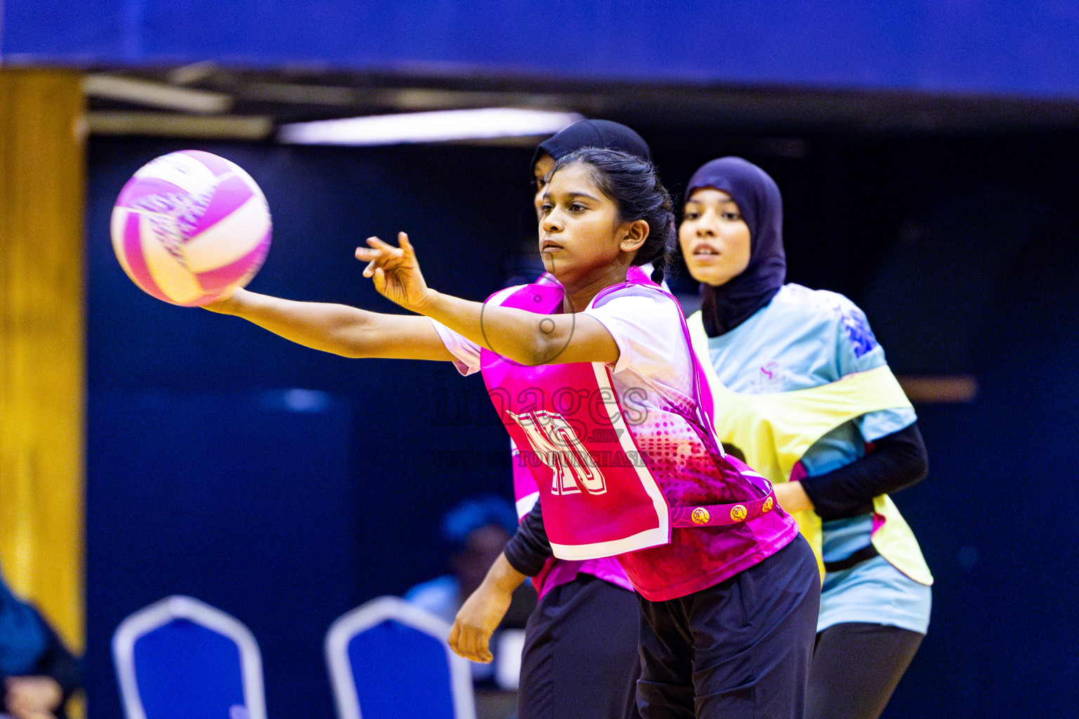 MV Netters vs N Sport in Division 2 Final of National Netball Tournament 2025 held in Social Center at Male', Maldives on Wednesday, 28th May 2025. Photos: Nausham Waheed / images.mv