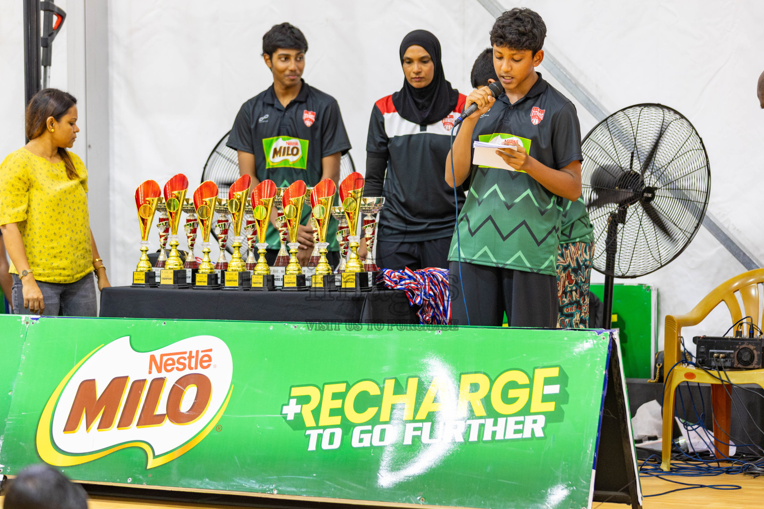 Day 3 of Milo 5 x 5 Junior Challenge 2025 - Basketball tournament held in Basketball Training Center, Male', Maldives on Saturday, 11th October 2025. 
Photos by:  Hassan Simah / Images.mv